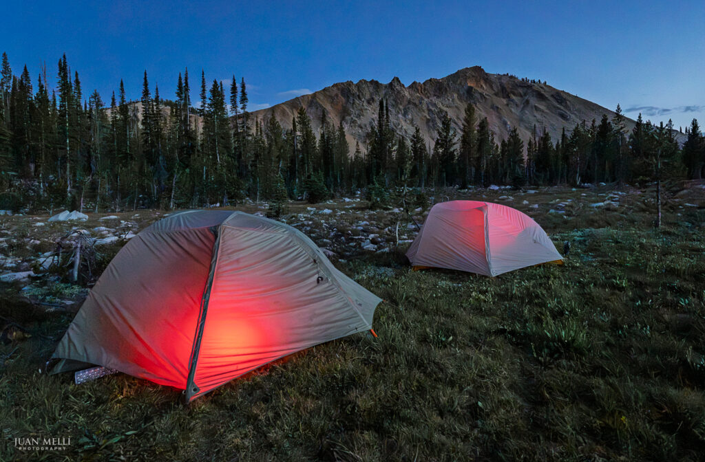 Camped by Rendezvous Lake