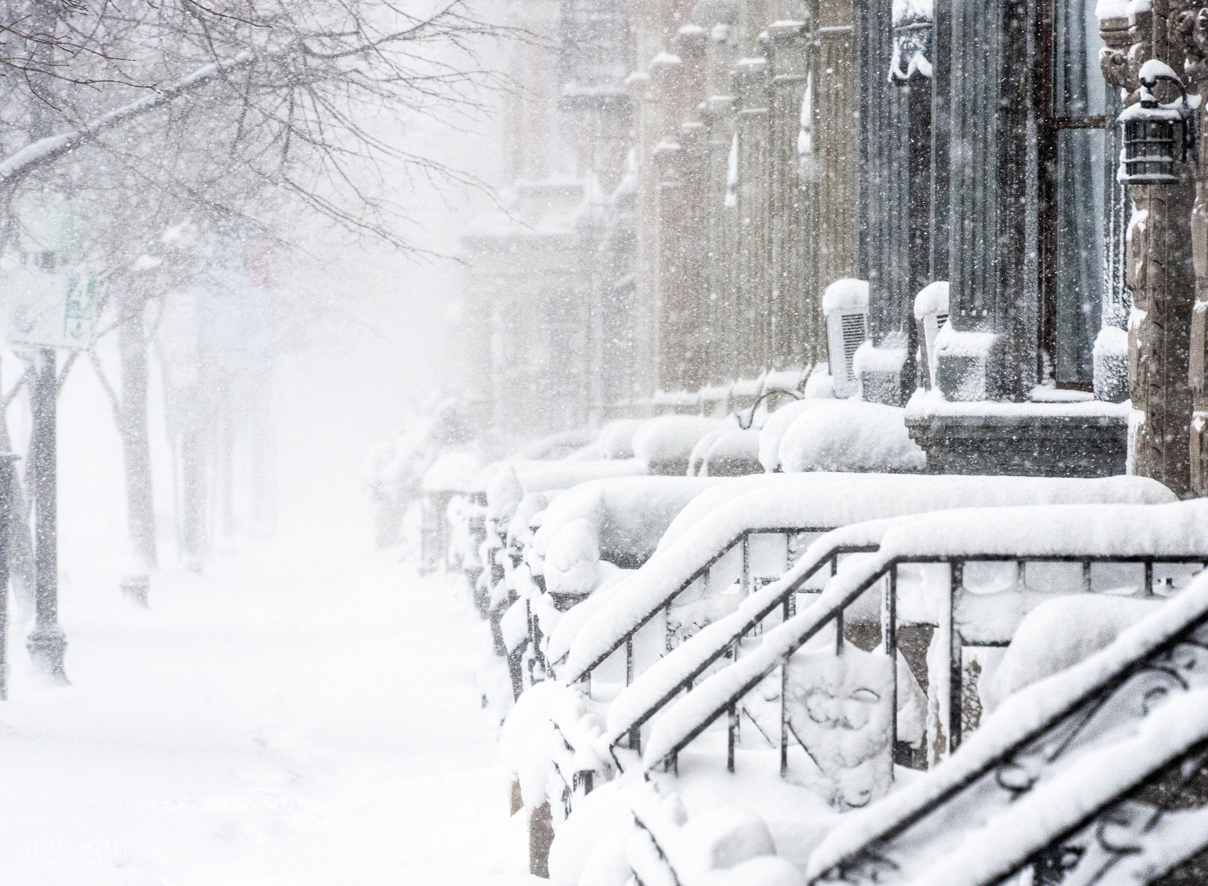 Washington Street, mid-whiteout.