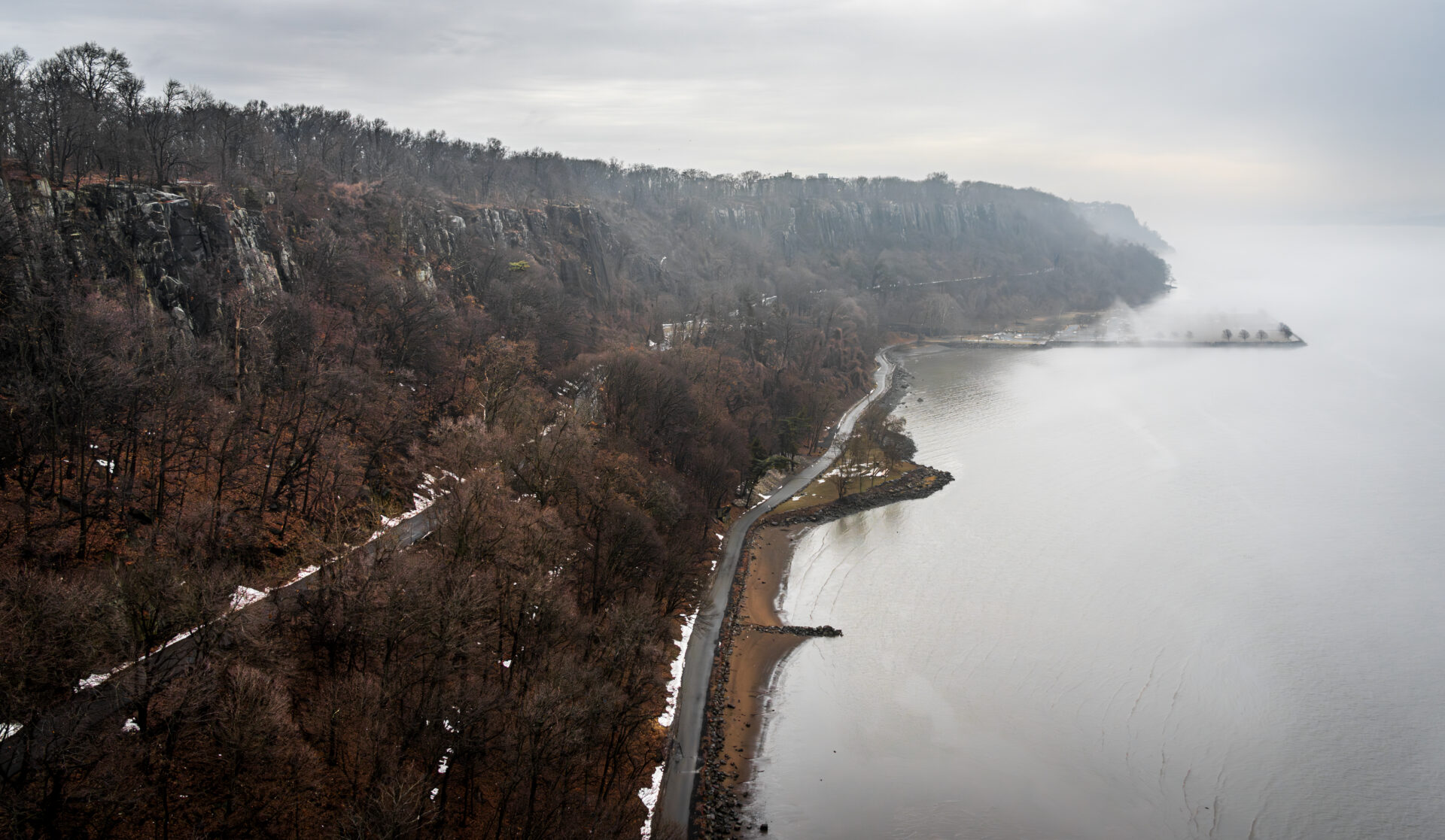 View of the Hudson Palisades from the George Washington Bridge