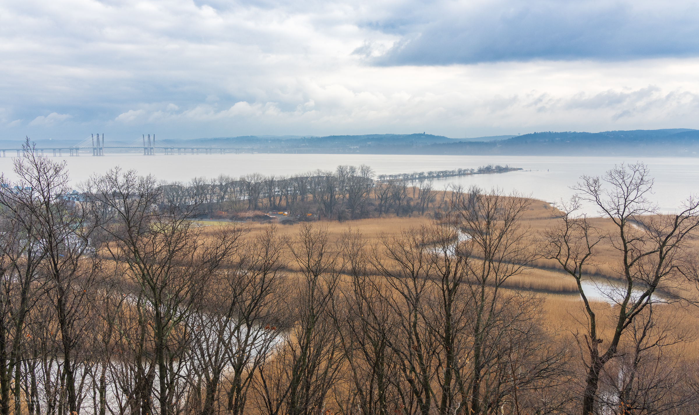 Piermont Marsh, Piermont Pier, and Tappan Zee Bridge