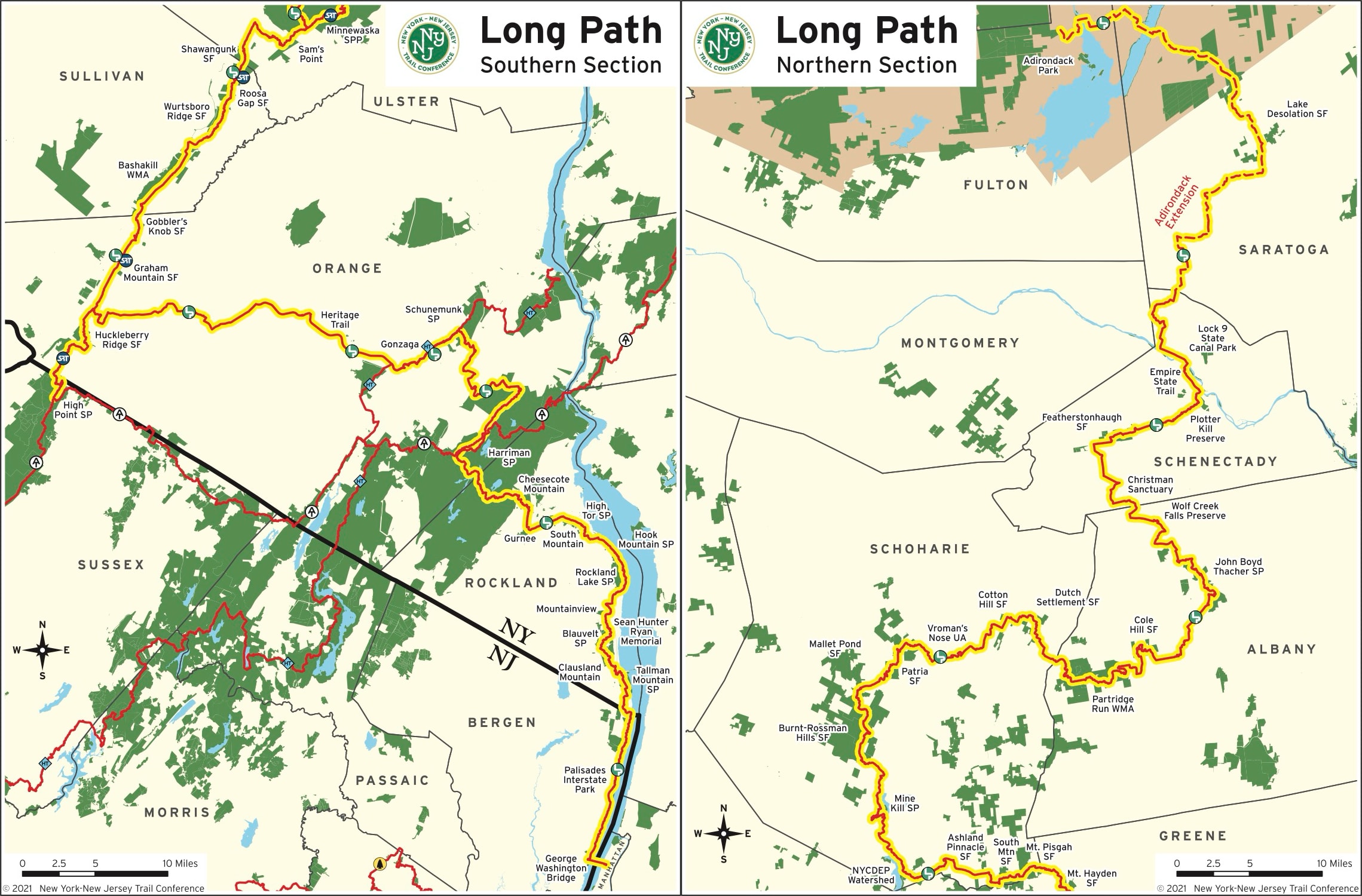 Long Path Overview Map (Source: Long Path Protection Plan: https://www.nynjtc.org/wp-content/uploads/2024/10/NYNJTC_LongPathProtectionPlan_2022web.pdf)