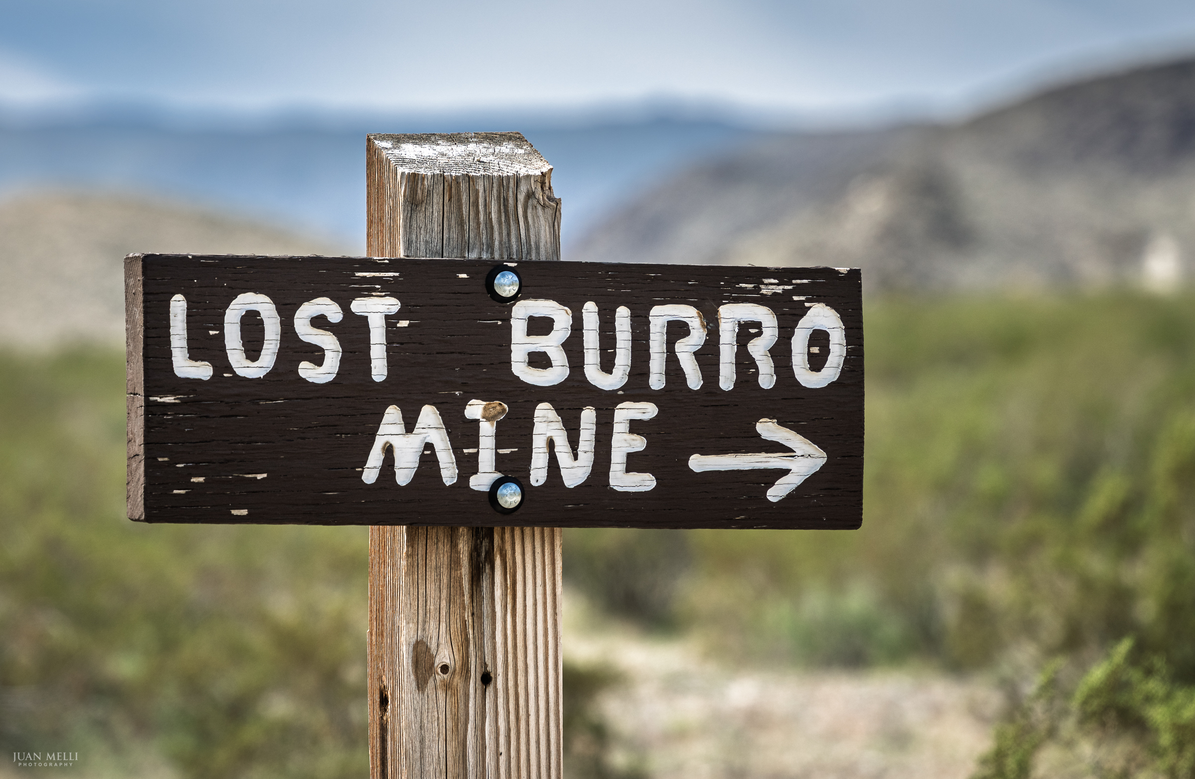 Lost Burro Mine sign