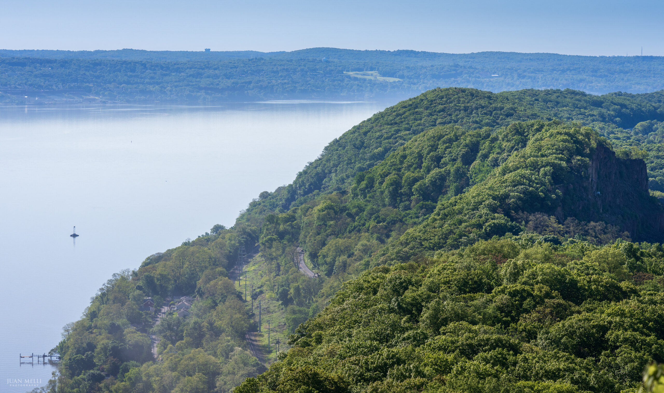 Hudson River and quarry