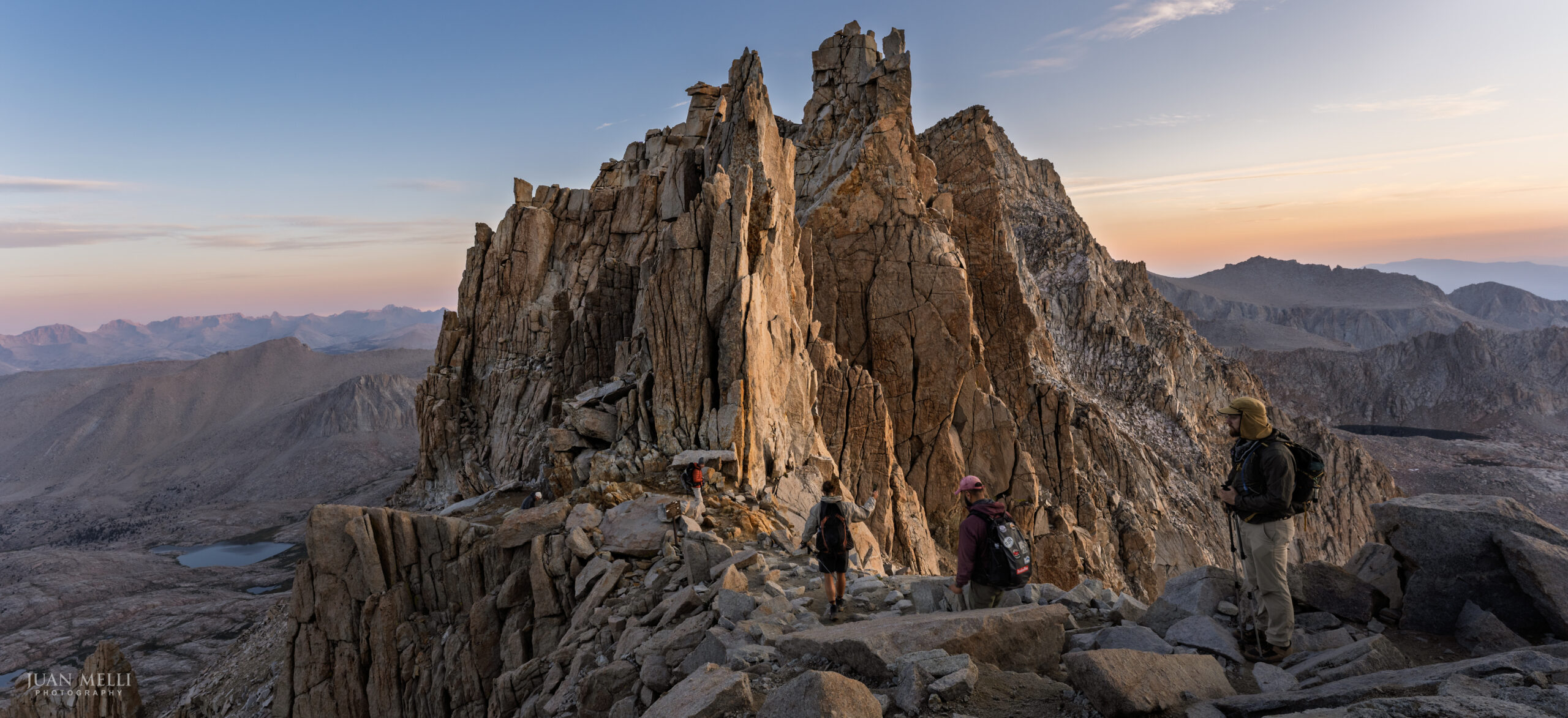 Hikers at Trail Crest