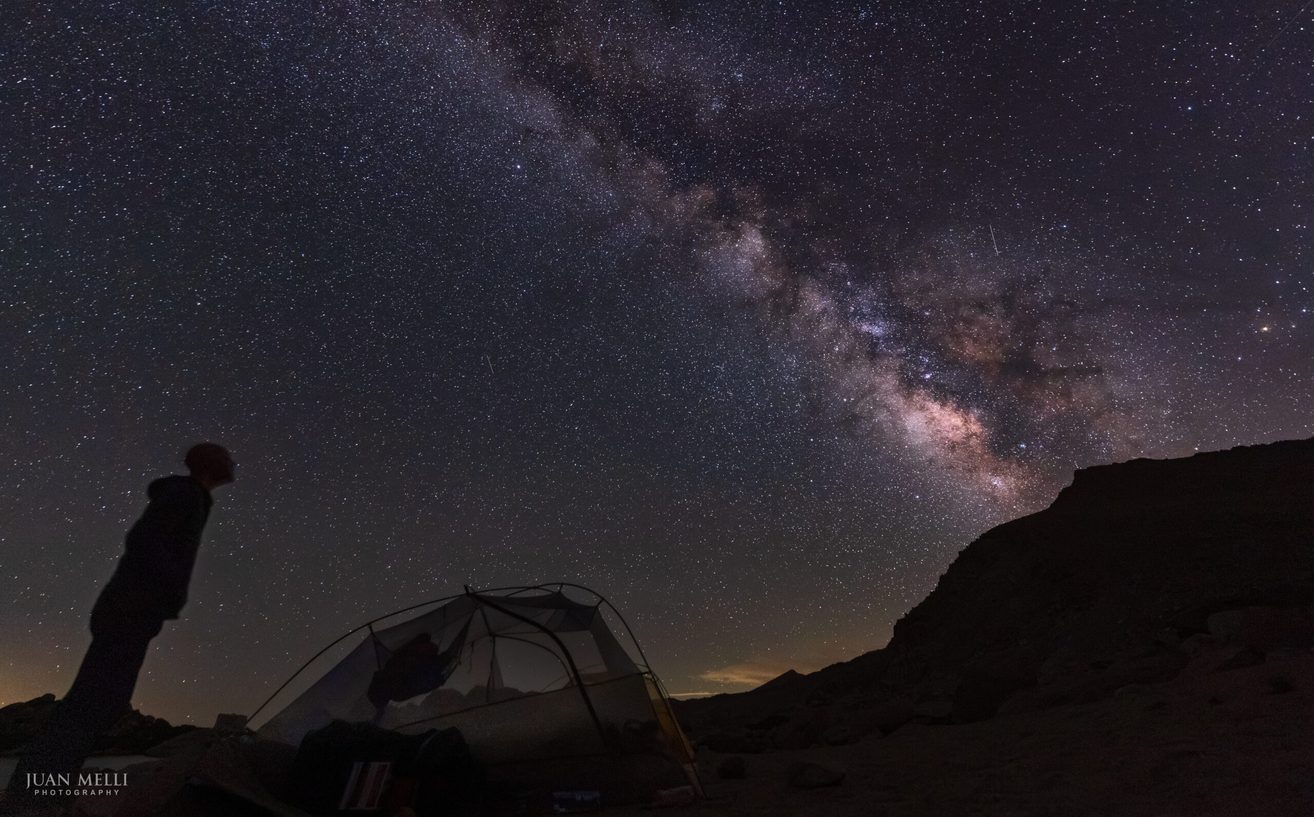 The Milky Way over our camp site